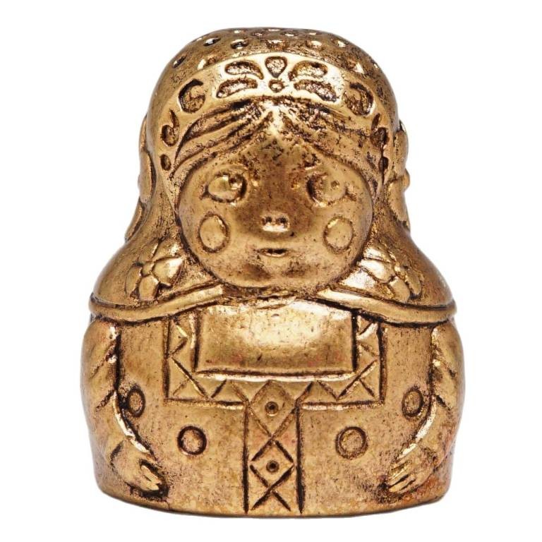картинка Напёрсток Матрёшка (латунь, бронза) 694 от Хорошие Вещи